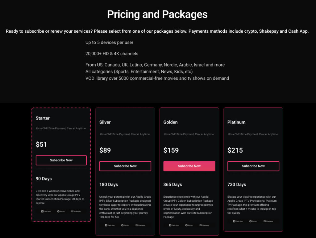 Renew Your Apollo Group TV Subscription\